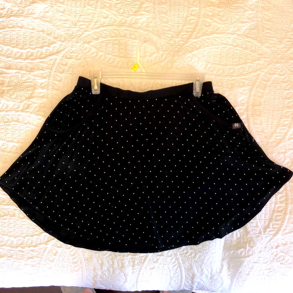 Victoria’s Secret mini skirt, dotted